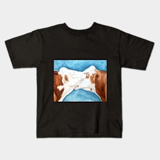 Kissing cow Kids T-Shirt